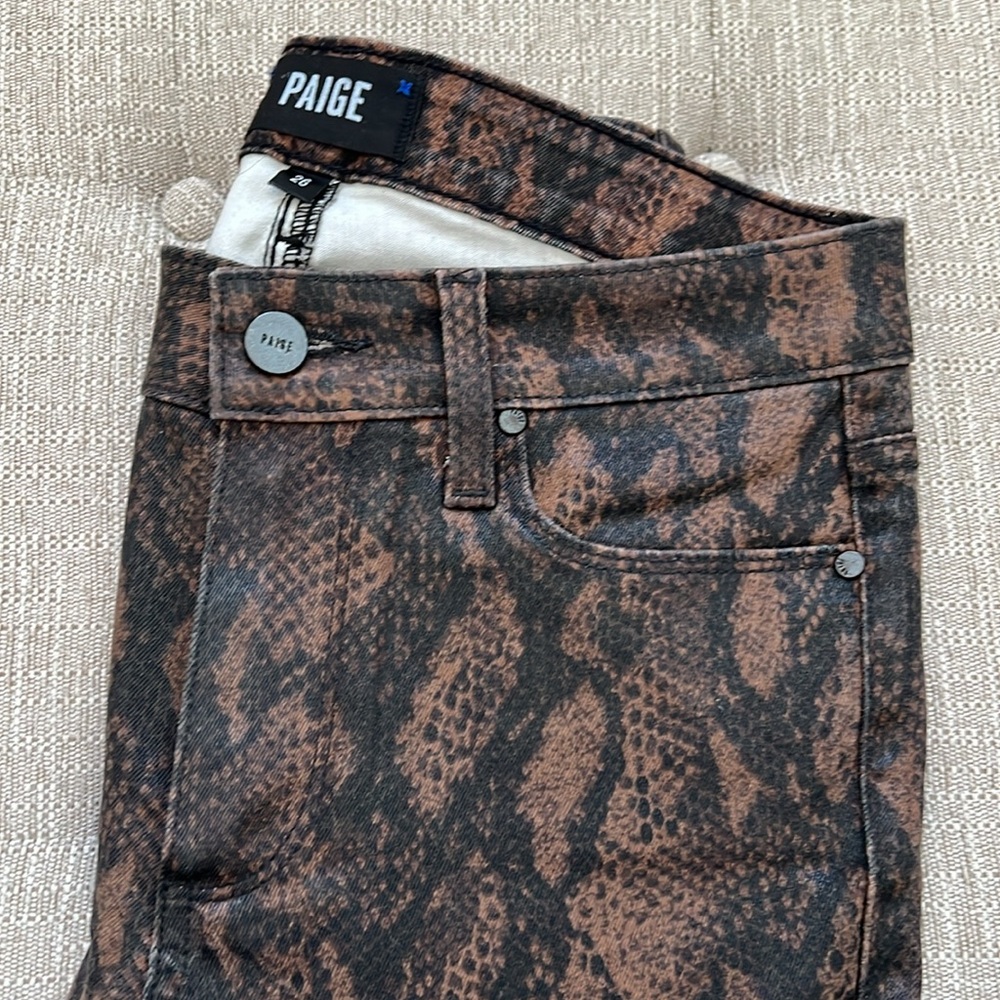 PAIGE Hoxton Ultra Skinny Coated Denim